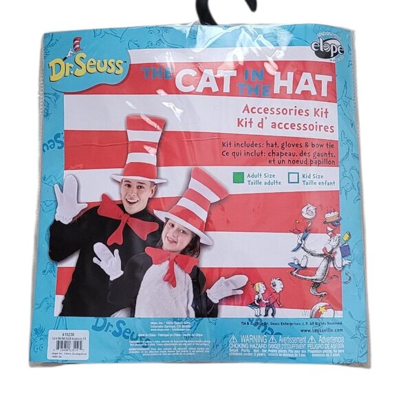 Dr. Seuss Accessories - Dr. Seuss The Cat in the Hat Accessories Kit Adult Size